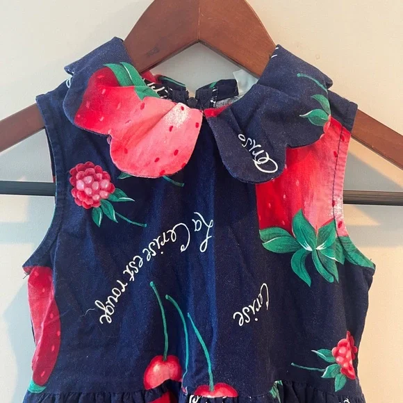 blue strawberry dress Designer Short Dress Light Blue | Summer Mini Dress